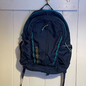 Patagonia Backpack Blue with Teal Trim Very Good Condition